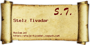 Stelz Tivadar névjegykártya